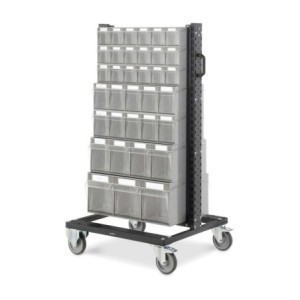 Behälterwagen mit 14x Klappkasten Visual Box 761x668x1357mm