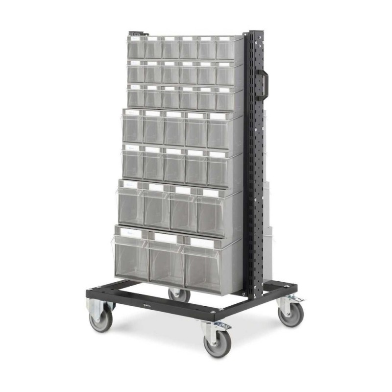 Behälterwagen mit 14x Klappkasten Visual Box 761x668x1357mm