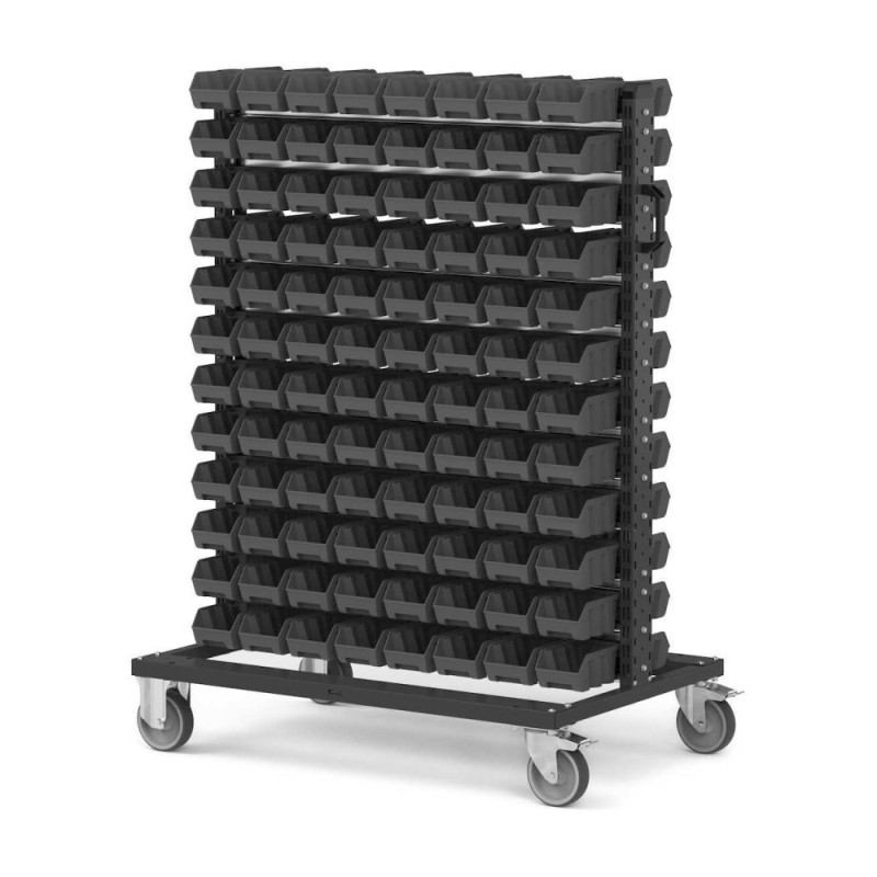 Chariot à conteneurs avec bac à bec 192x AIR 1067x668x1384mm