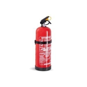 Feuerlöscherhalter mit Feuerlöscher (2KG)
