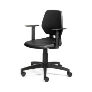 Arbeitsstuhl mit Rollen und Armlehnen