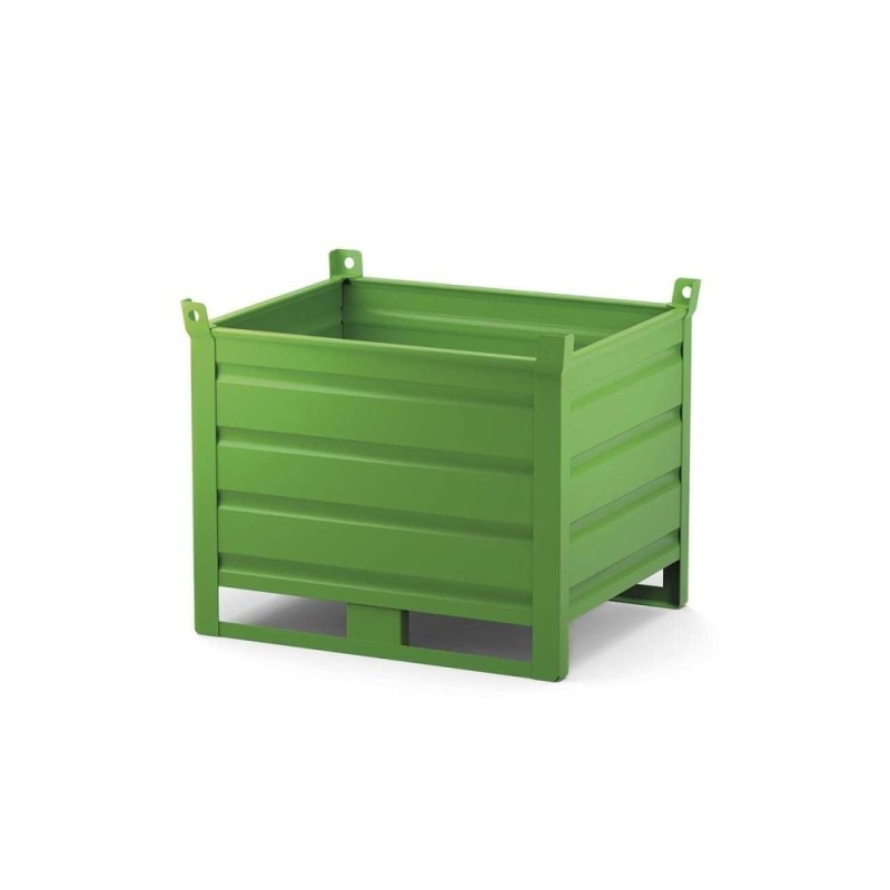 Conteneur métallique 1000 x 800 x 650 + 130 + 65 mm, 1000 kg