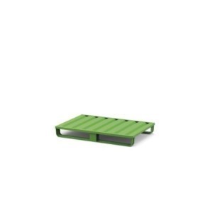 Stahlpalette mit 2 Kufen 1200x800x120+35, 1500 kg Tragkraft