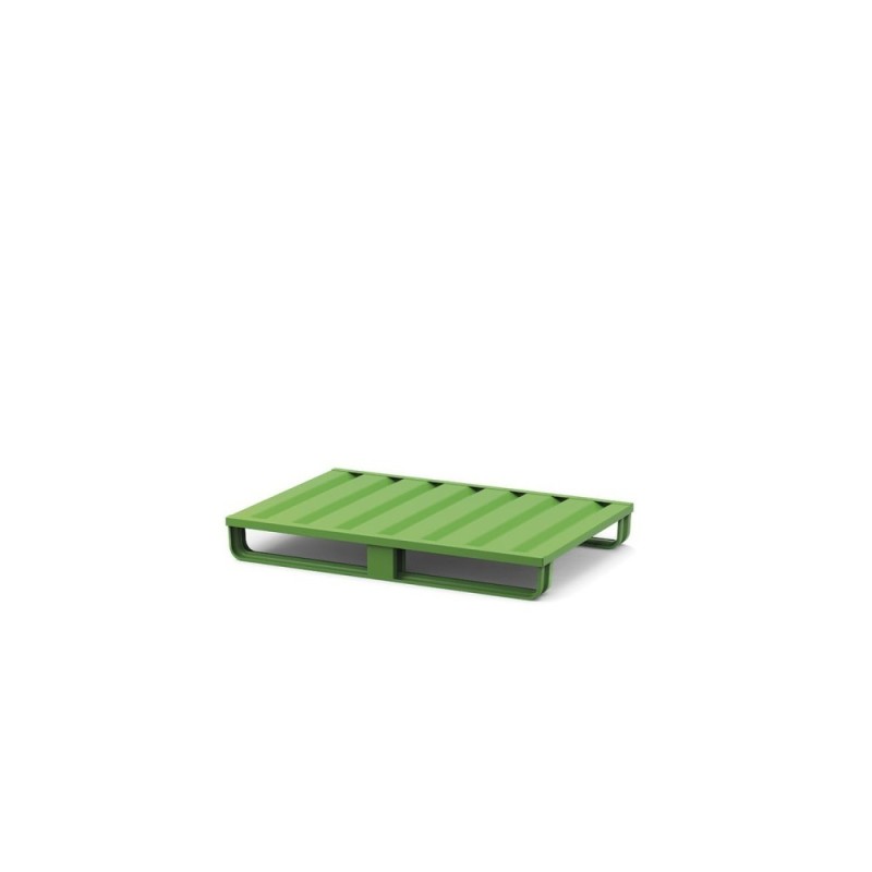 Stahlpalette mit 2 Kufen 1200x800x120+35, 1500 kg Tragkraft