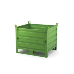 Conteneur métallique avec porte 1200 x 800 x 650 + 130 + 65 mm, 1000 kg