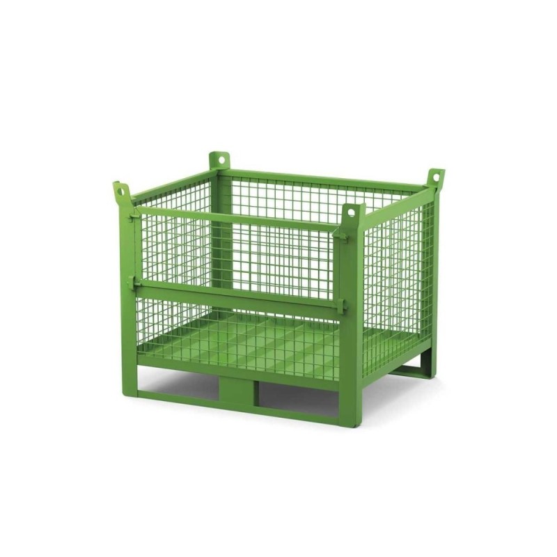 Conteneur grillagé avec porte 1200x800x800+130+65, 1000 kg