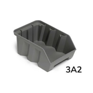 recycelter Sichtlagerkasten AIR Gr. 3A2 / AIR 224x354x147mm