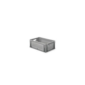 Euro Box 600x400x220mm, parois et fond perforés