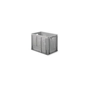Euro Box 600x400x430mm, mit Grifflöchern und gelochten Wänden