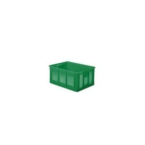 (prix pour 12 pièces) Bacs empilables 630 x 450 x 300 mm, VERT - Liquidation de stock