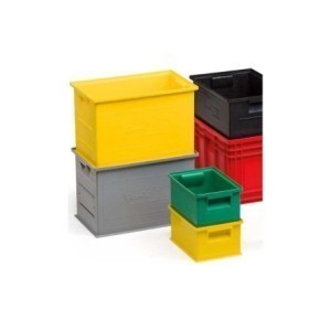 (Preis für 12 Stk.) Stapelbehälter 630x450x300mm, GRÜN - Lagerabverkauf