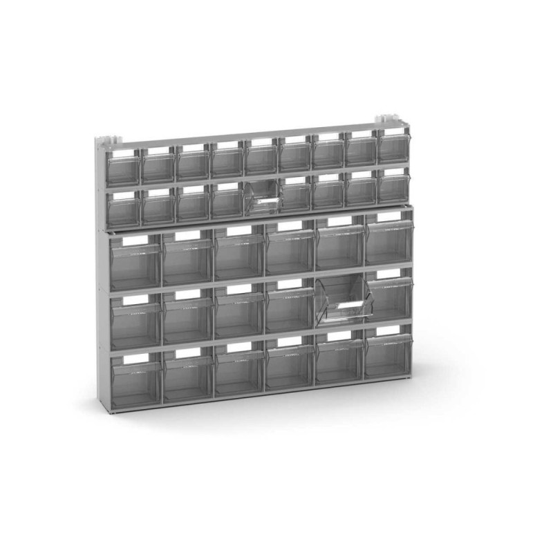 Wandregal mit 5x Klappkästen 600x114x500mm