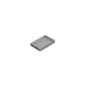 stapelbarer Kunststoffkasten Nexit 600x400x75mm, gelocht