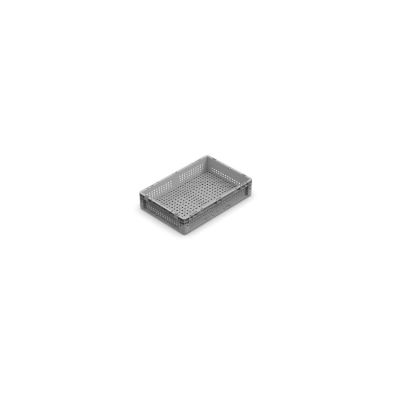 stapelbarer Kunststoffkasten Nexit 600x400x120mm, gelocht