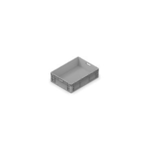 stapelbarer Kunststoffkasten Nexit 800x600x220mm, mit verstärktem Boden
