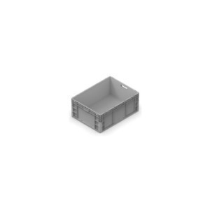 stapelbarer Kunststoffkasten Nexit 800x600x320mm, mit verstärktem Boden