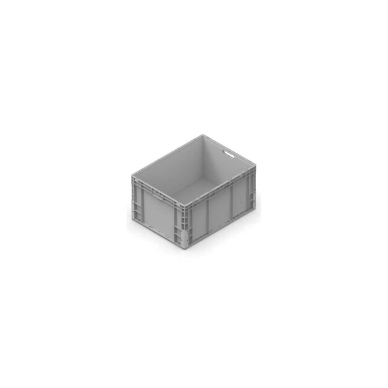 stapelbarer Kunststoffkasten Nexit 800x600x420mm, mit verstärktem Boden