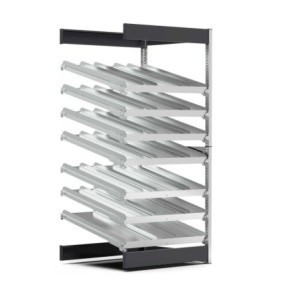 Anbau-Regal Kanban mit geneigten Böden 1028x2016mm