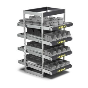 rayonnage gravitaire H 2009 mm