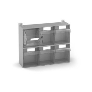 Wandregal mit 2x Klappkästen 600x225x500mm