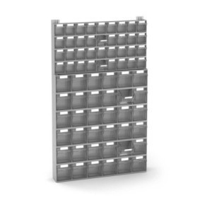étagère murale avec 10x bacs basculants 600x114x1000 mm