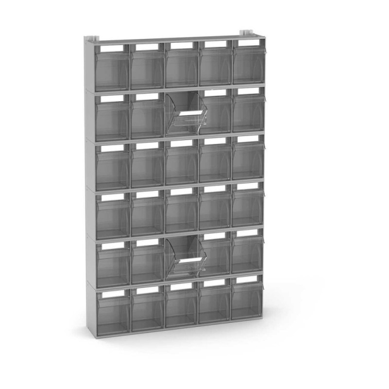 Wandregal mit 6x Klappkästen 600x157x1000mm