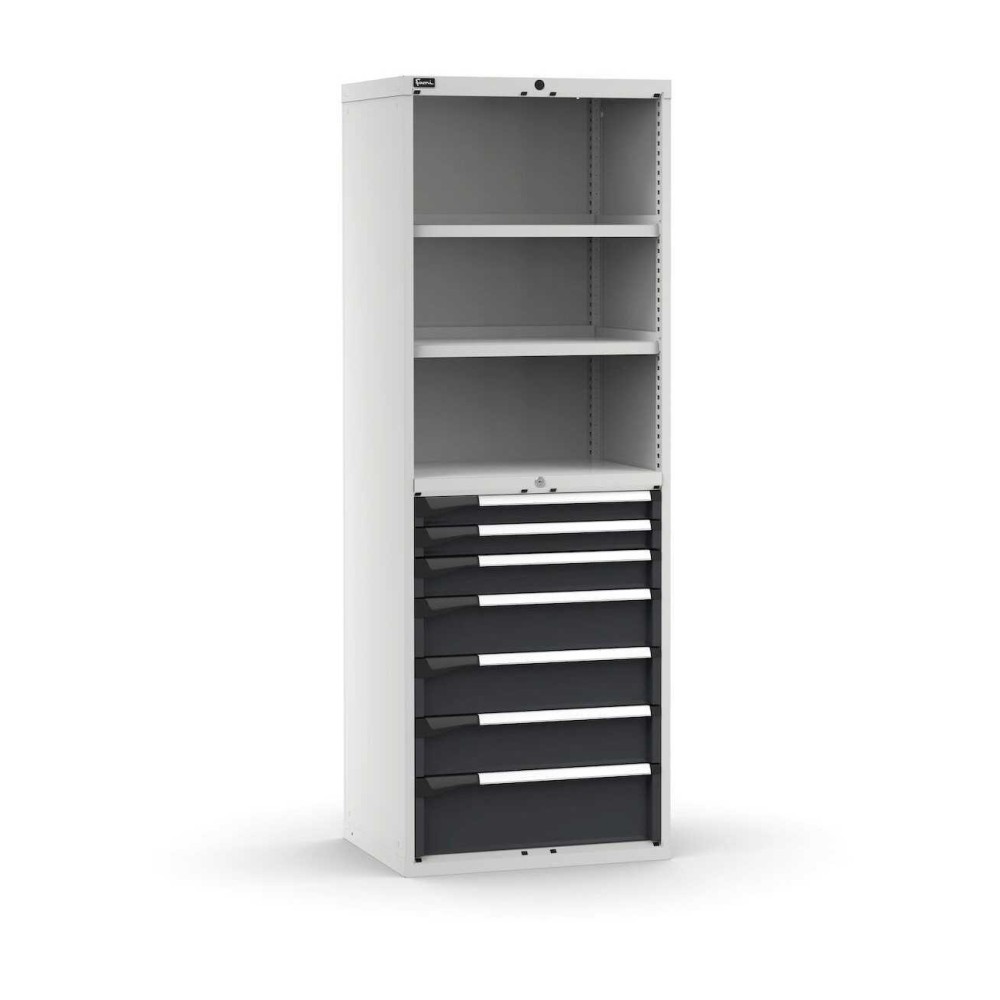 Armoire à tiroirs Master 714x573x2000mm, 36x27 EH avec 7 tiroirs