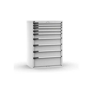 Armoire à tiroirs Master 1020x726x1500mm, 54x36 EH avec 9 tiroirs