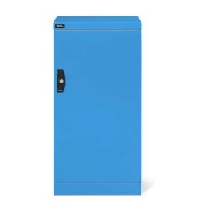 Armoire à portes battantes 512 x 555 x 1000 mm, 24 x 27 EH avec 1 tablette et 3 tiroirs