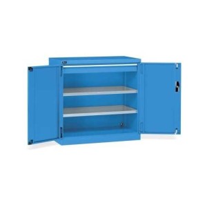 Flügeltürschrank 1023x555x1000mm, 54x27 EH mit 2 Fachböden und 1 Schublade