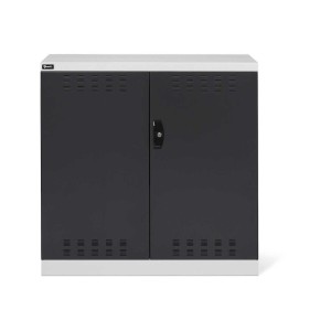 Flügeltürschrank 1023x555x1000mm, 54x27 EH mit 2 Fachböden und Energiekanal für Steckdosenleisten
