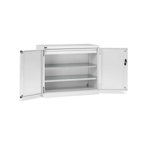Flügeltürschrank 1193x555x1000mm, 64x27 EH mit 2 Fachböden + 1 Schublade