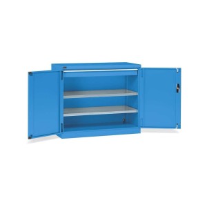 Flügeltürschrank 1193x555x1000mm, 64x27 EH mit 2 Fachböden + 1 Schublade