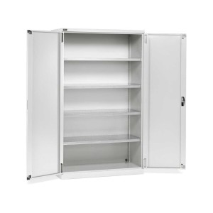 Flügeltürschrank 1193x555x2000mm, 64x27 EH mit 4 Fachböden