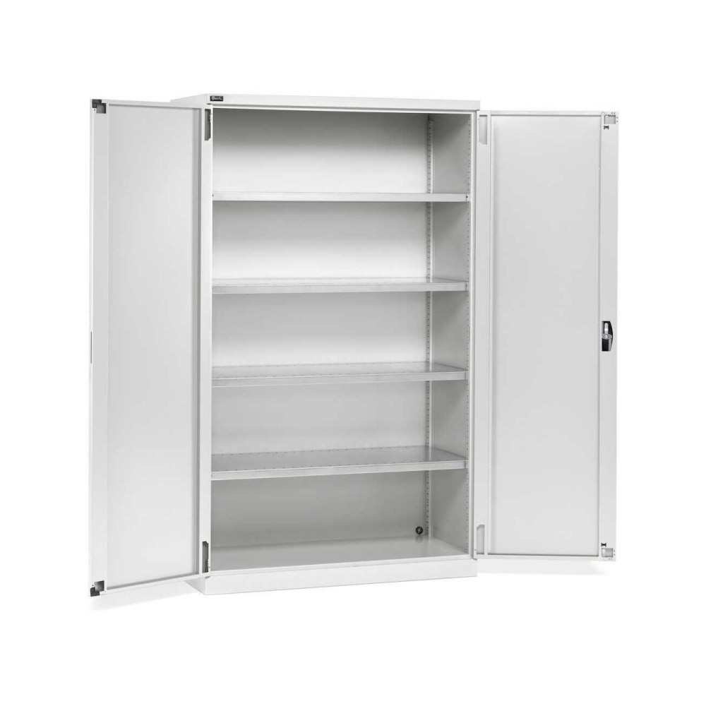 Flügeltürschrank 1193x555x2000mm, 64x27 EH mit 4 Fachböden + 3 Schubladen